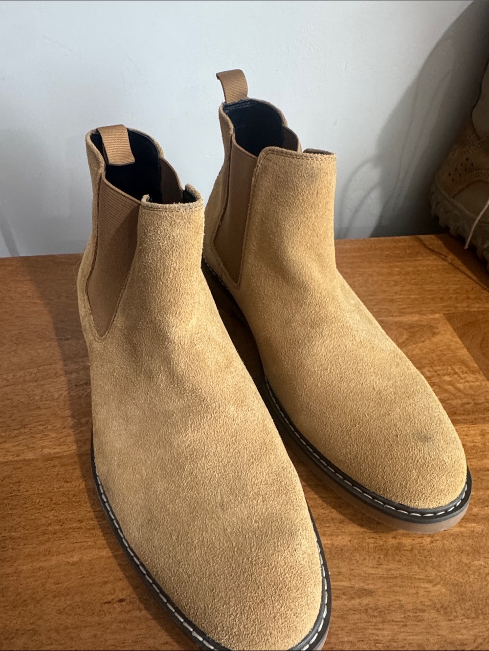 Abound Men's Suede Chukka Boots in Light Brown